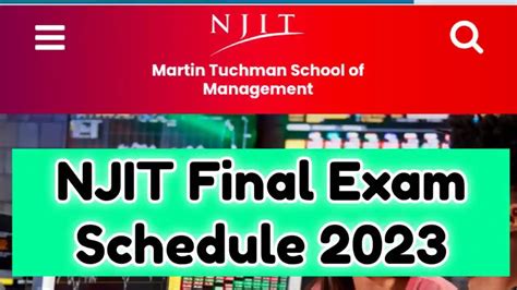 Please arrive on time. . Njit common exams spring 2023